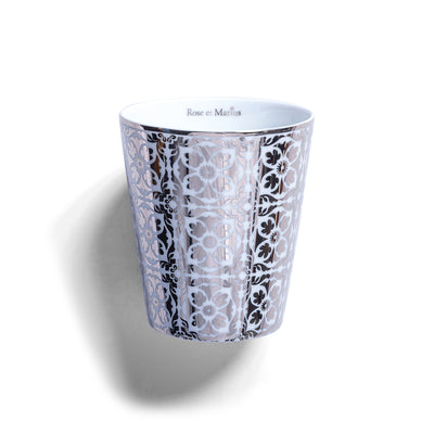 Un Vin Rosé sous la Tonnelle | Cabanoun Platine Vessel | Precious Scented Candle | 200g