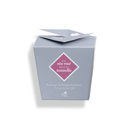 Un Vin Rosé Sous la Tonnelle | Scented Candle Refill | 200g | Packaging